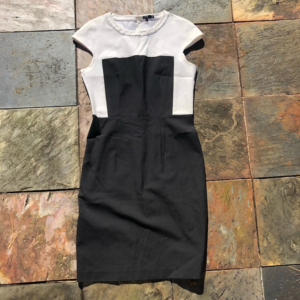 Theory Black and White Dress Size 8